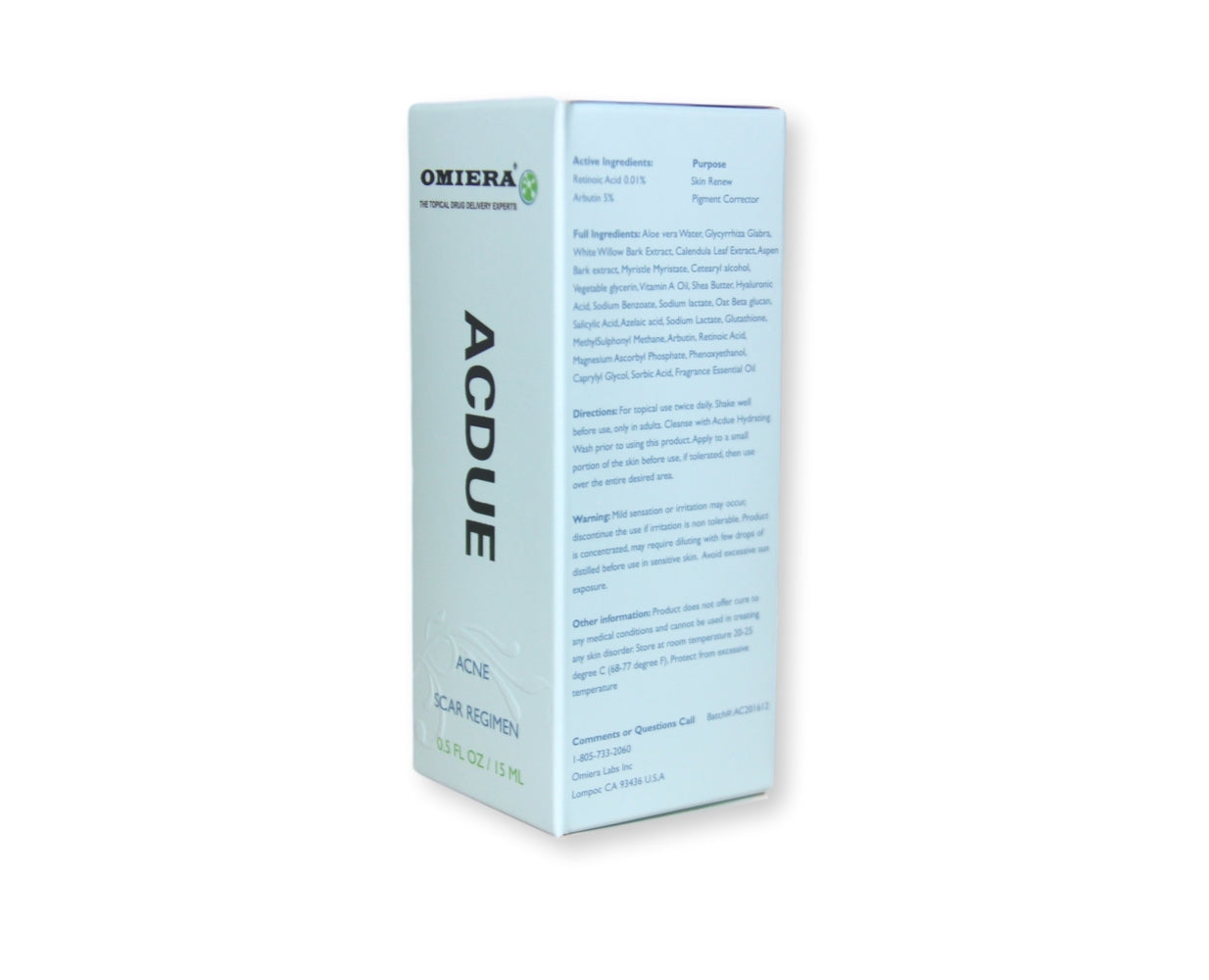 Omiera Labs Acdue Fast Acting Acne, Acne Scars, Blackheads, and Dark Spots Cream